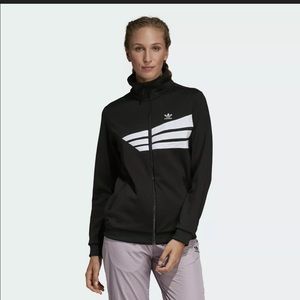 adidas Track Jacket Black and White